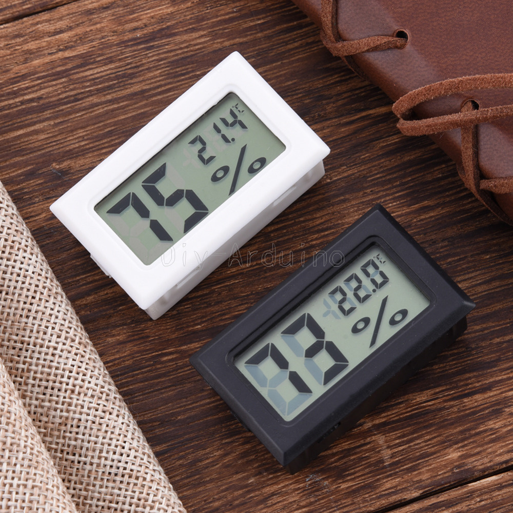 LCD Digital Innen Außen Thermometer Luftfeuchtigkeitsmesser Hygrometer