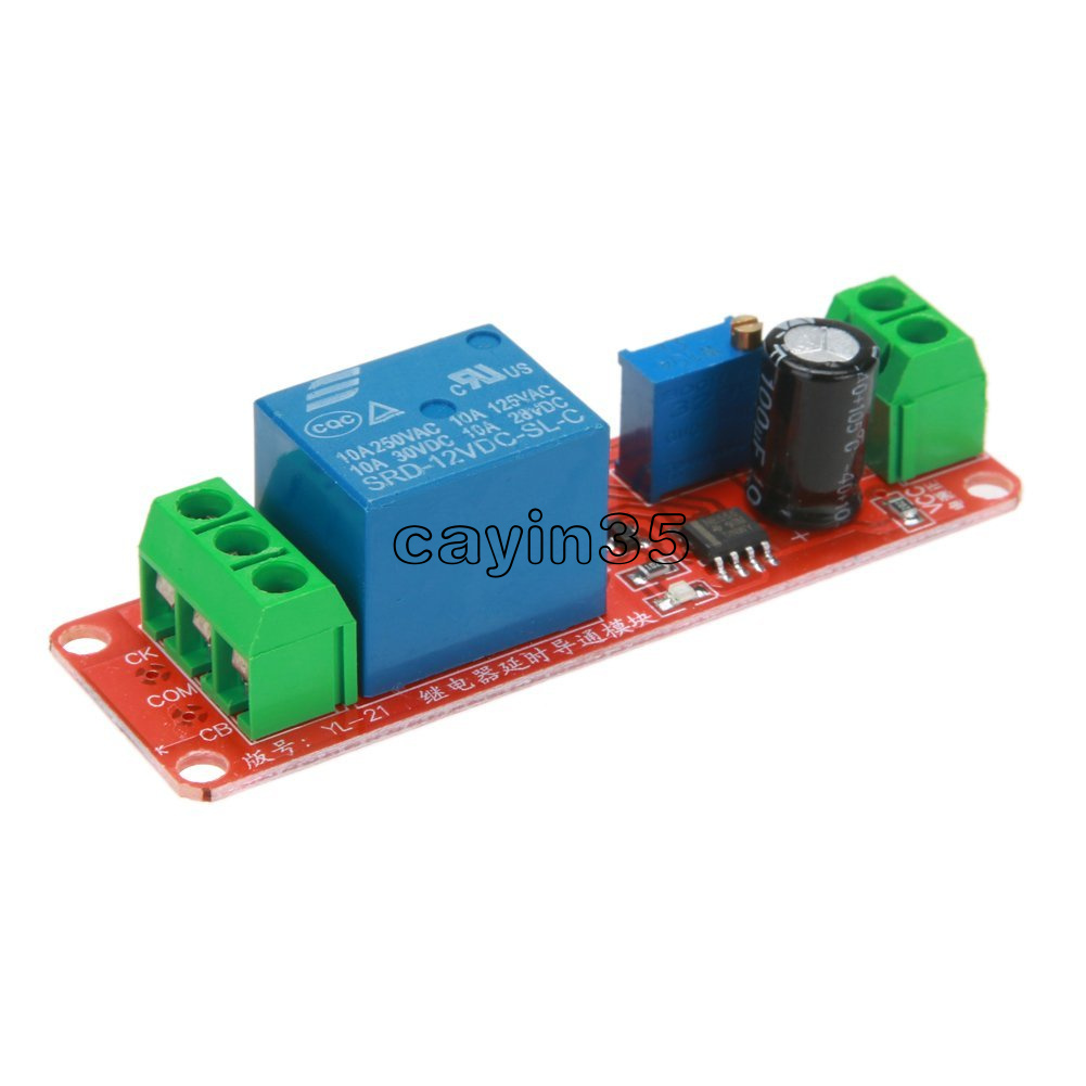 DC 12V Delay Relay Shield NE555 Timer Switch Module 0 to 10 Second Adjustable UK