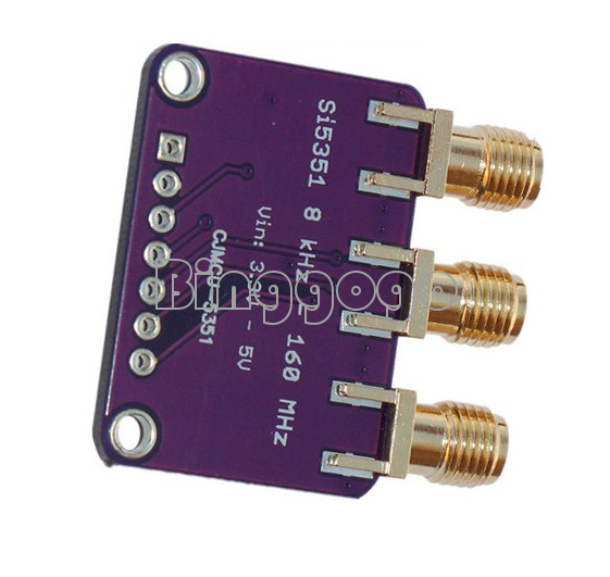 25MHZ Si5351A I2C Clock Generator Breakout Board 8KHz to 160MHz for