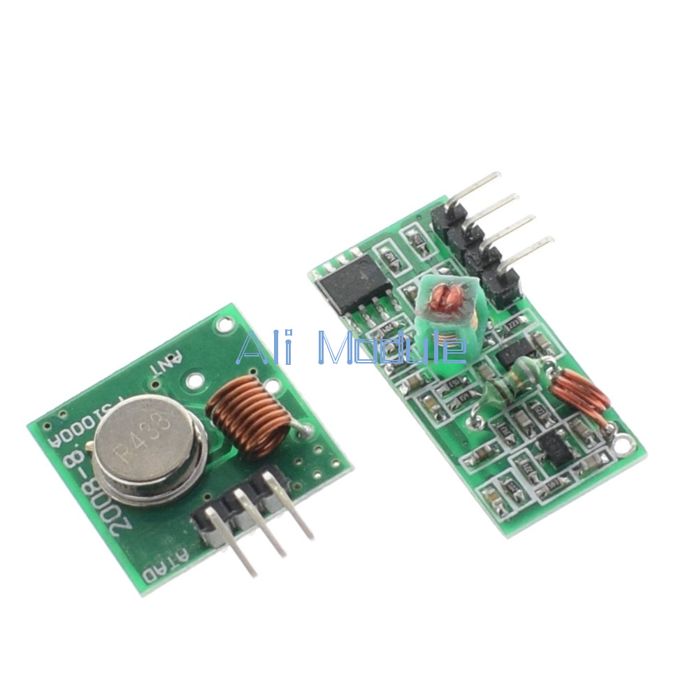 5Pcs 433MHz 4-Channel Wireless Receiver Module 4-Key Remote Control 4.5-5.5V