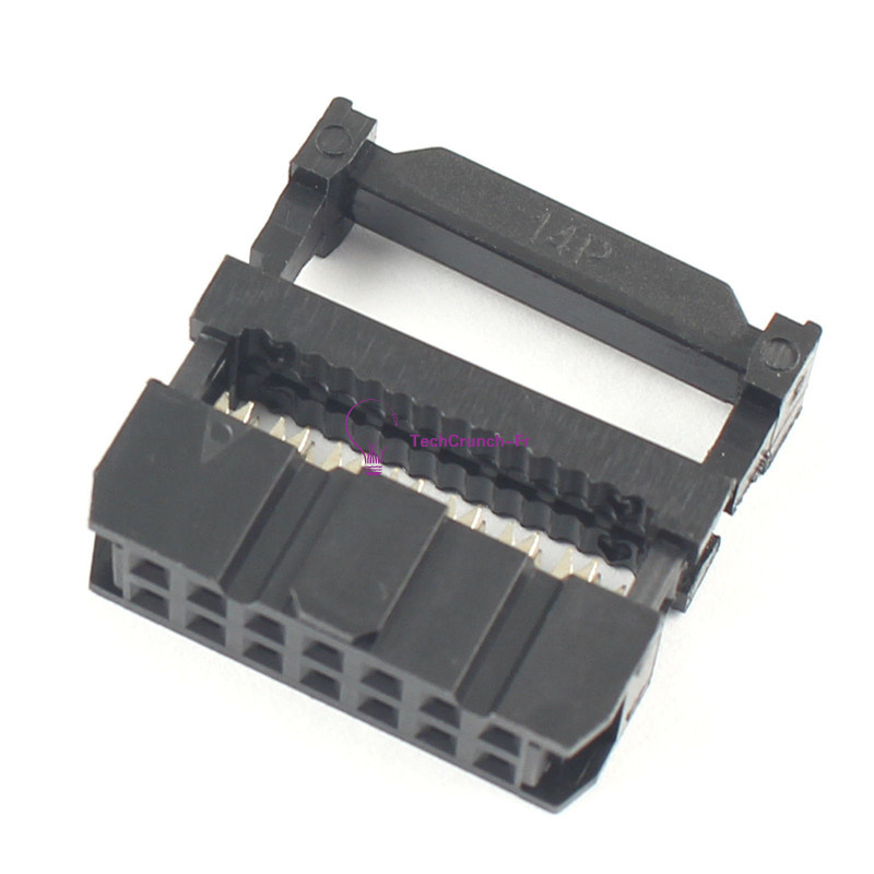 10PCS X 14Pin 2x7 2.54 Pitch IDC FC14 Female JTAG Socket ISP Connector Flat eBay