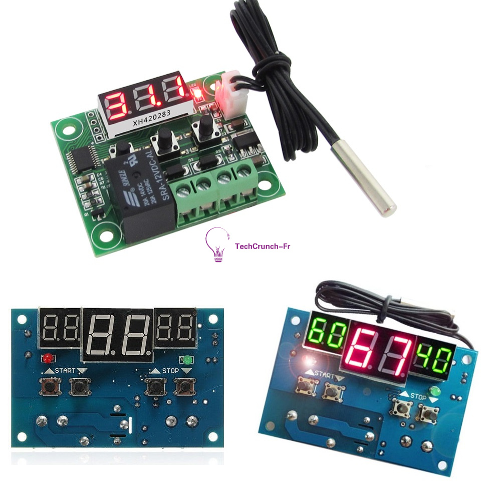 W1209//W1401 12V Digital Thermostat Temperature Controller Switch Sensor Module