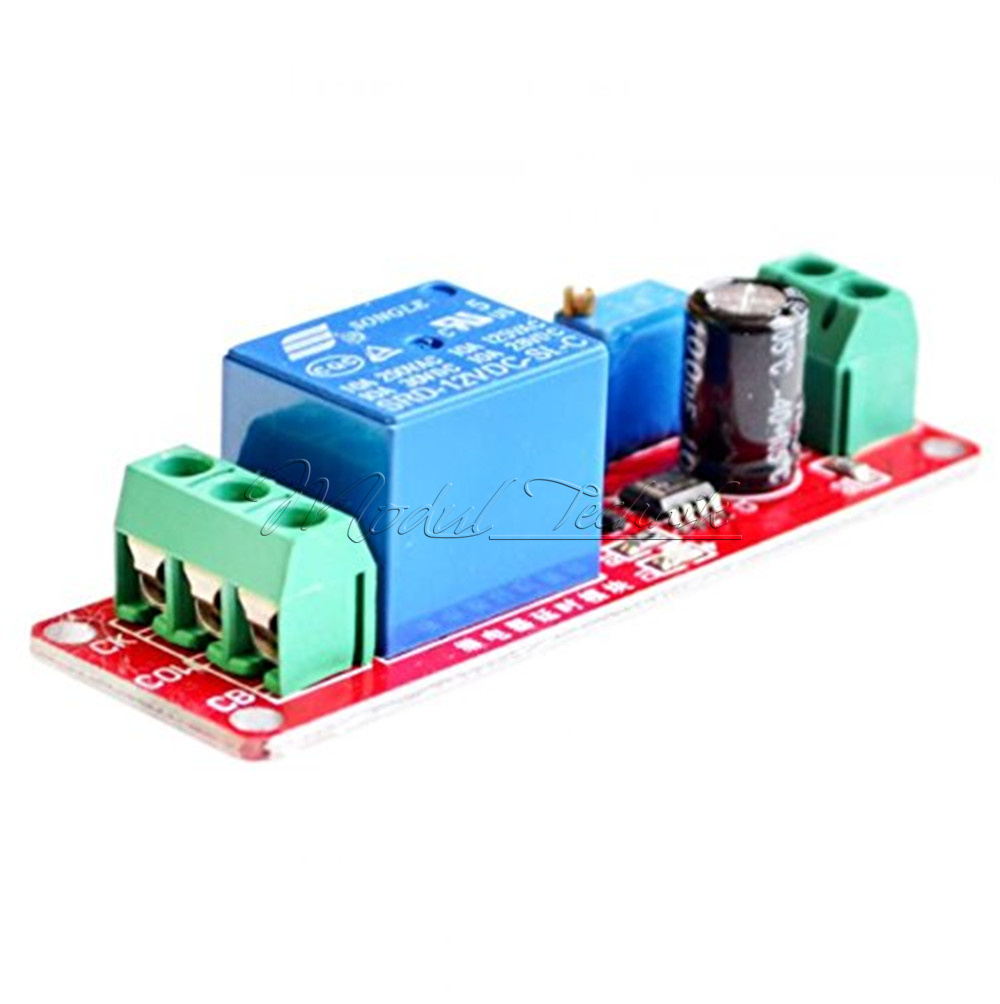 2 x 12V Delay Adjustable Timer Relay Switch Modul NE555 Oscillator 010