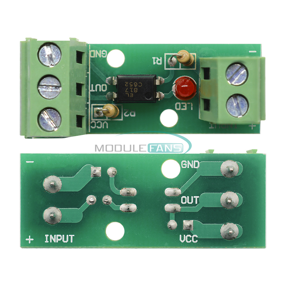 12V 80KHz 1 Channel Optocoupler Isolation Module Board No Din Rail PLC