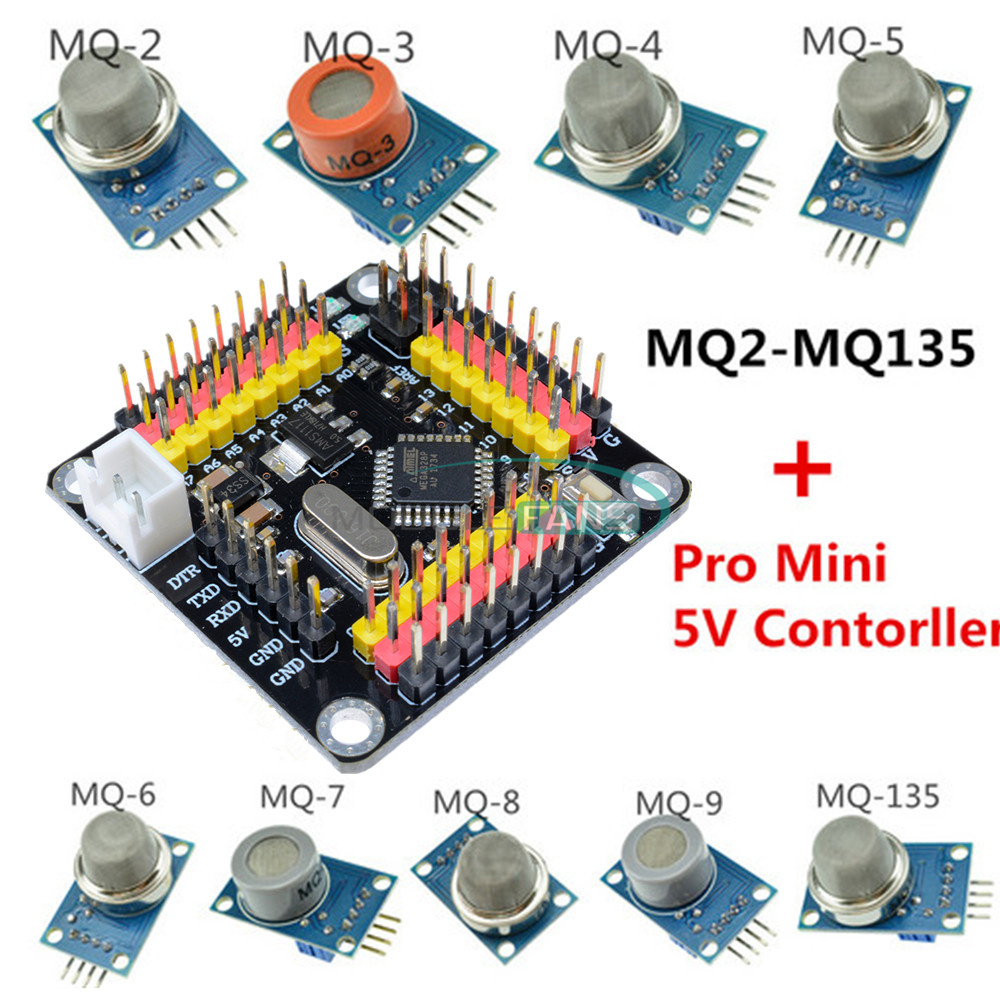 MQ-2 3 4 5 6 7 8 135 Ethanol Gas Alcohol Alarm Detection Sensor For Arduino EU