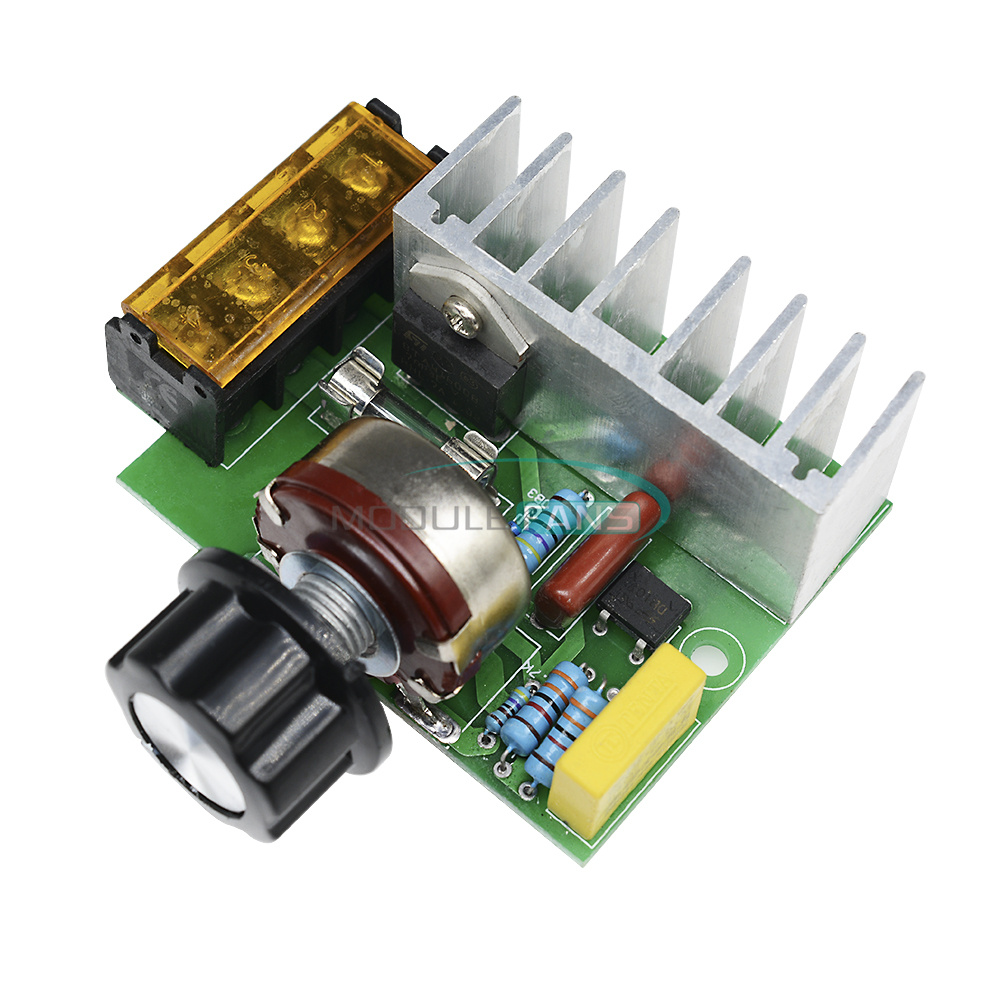 Regler 4000 W 220 V AC SCR Motordrehzahl Modul Spannung Regler AC 0-220 V