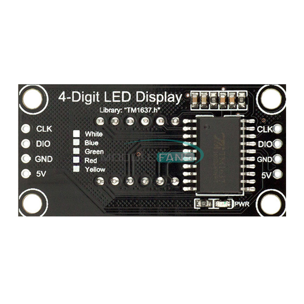 0.36" TM1637 7-Segment 4-Bit Digital Tube LED Blue Display Module For ...
