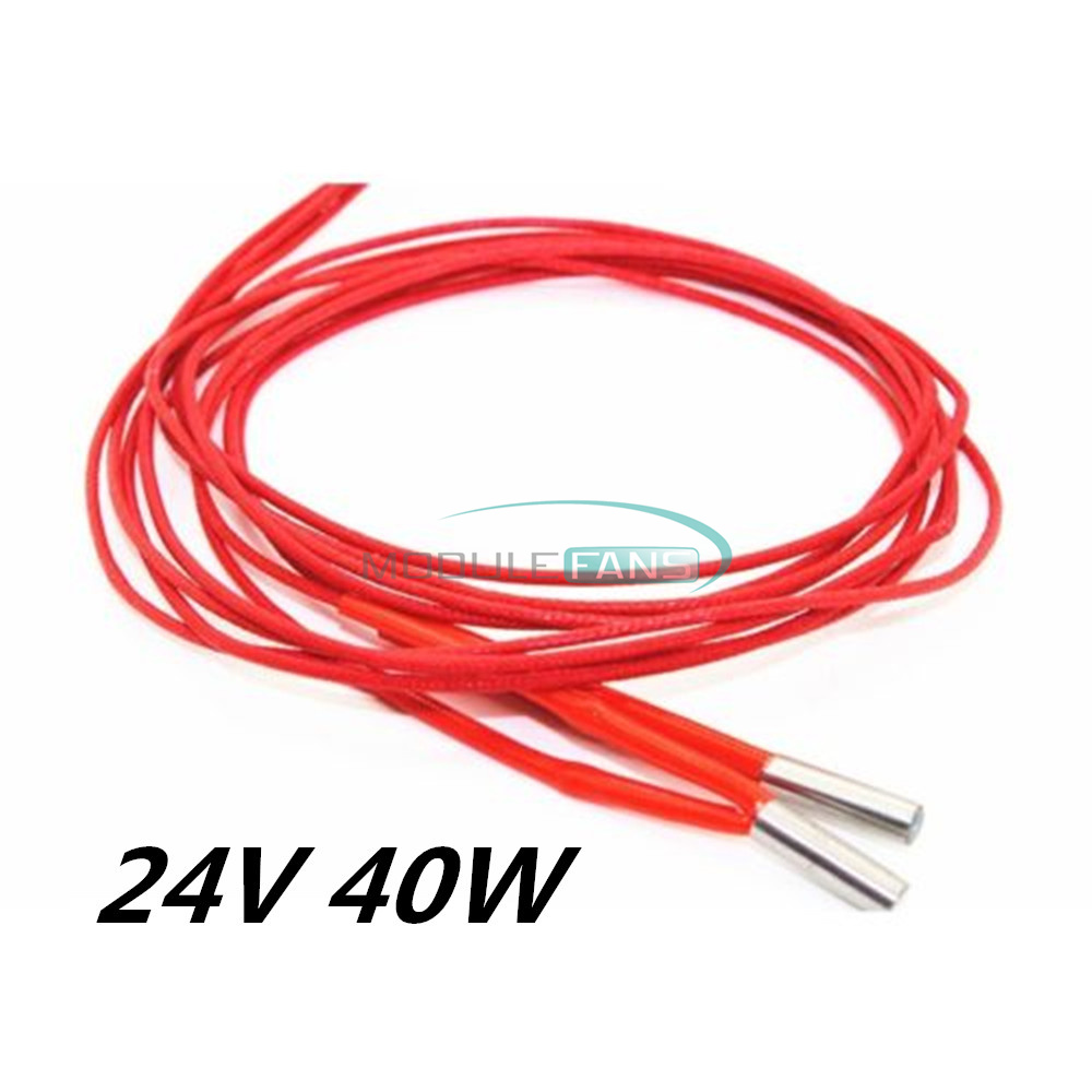 10PCS 12v 40W Ceramic Cartridge Wire Heater For Arduino 3D Printer Prusa Reprap