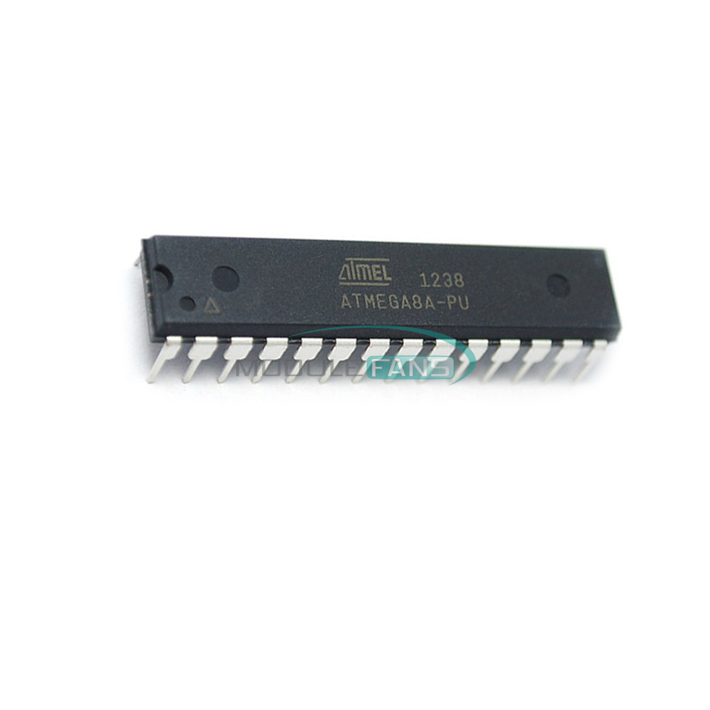 5PCS ATMEGA8A-PU ATMEGA8A DIP-28 MCU AVR 8K FLASH 16MHZ CHIP IC