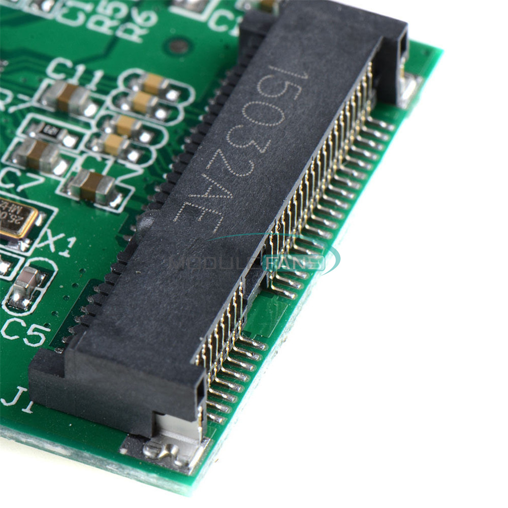 Mini mSATA PCI-E 1.8" SSD To 40Pin ZIF CE Cable Adapter Converter Card ...