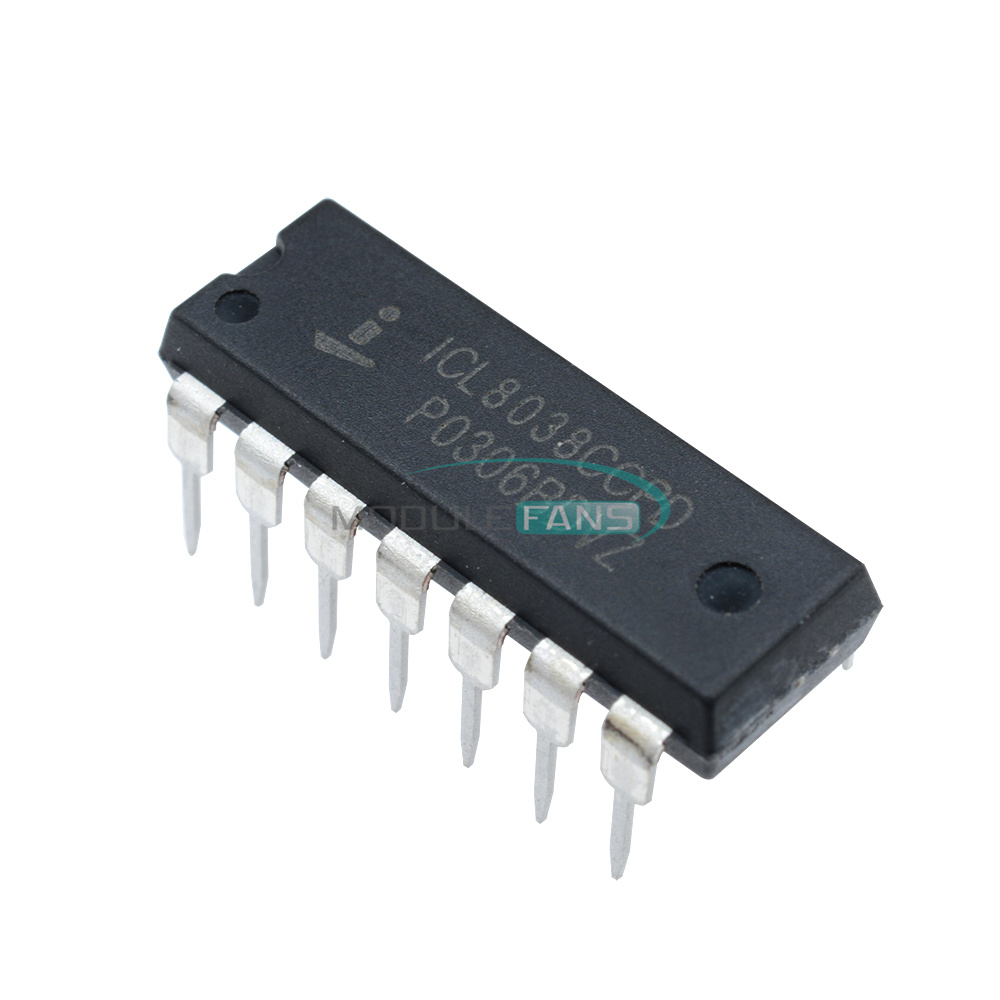 2PCS ICL8038 ICL8038CCPD INTERSIL IC OSCILL GEN//VOLT CONTROL 14DIP NEW