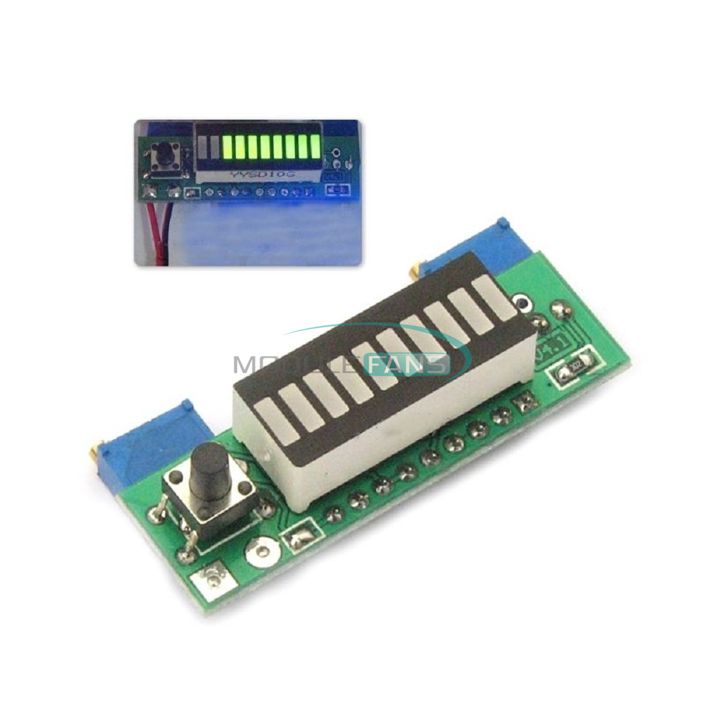 LM3914 Green LED Indicator Battery Capacity Power Level for Li-ion