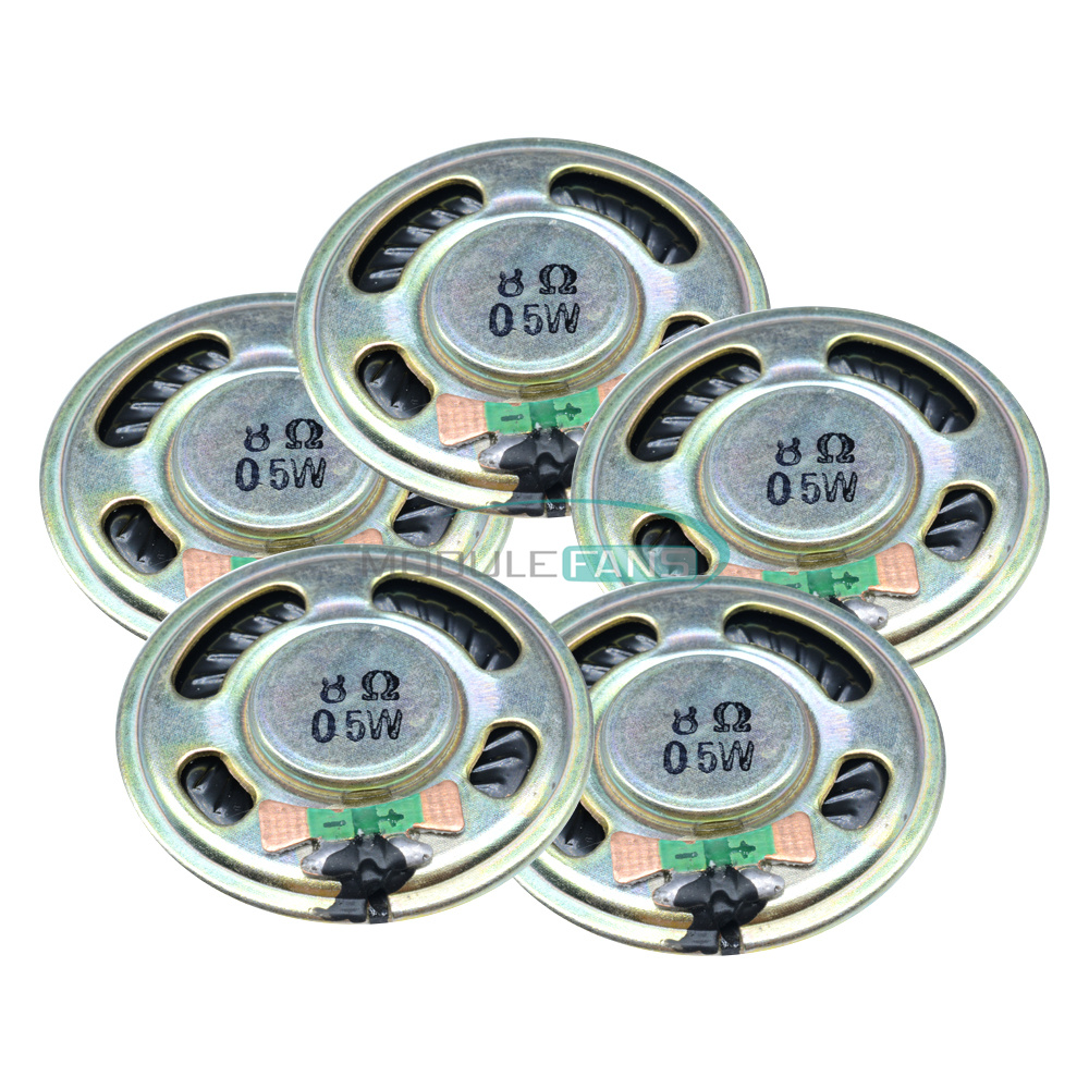 2 Pcs New 8Ω 0.5W Small Trumpet Loudspeaker 36mm Diameter