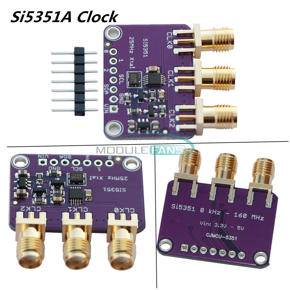 Si5351A I2C 25MHZ Clock Generator Breakout Board 8KHz to 160MHz for ArduiHFUJKU