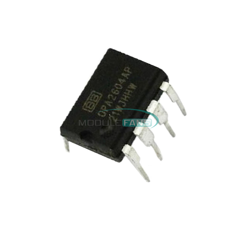 10PCS OPA2604 OPA2604AP OPA2604APG4 Op Amp IC Burr-Brown//bb//TI DIP-8 Nuevo