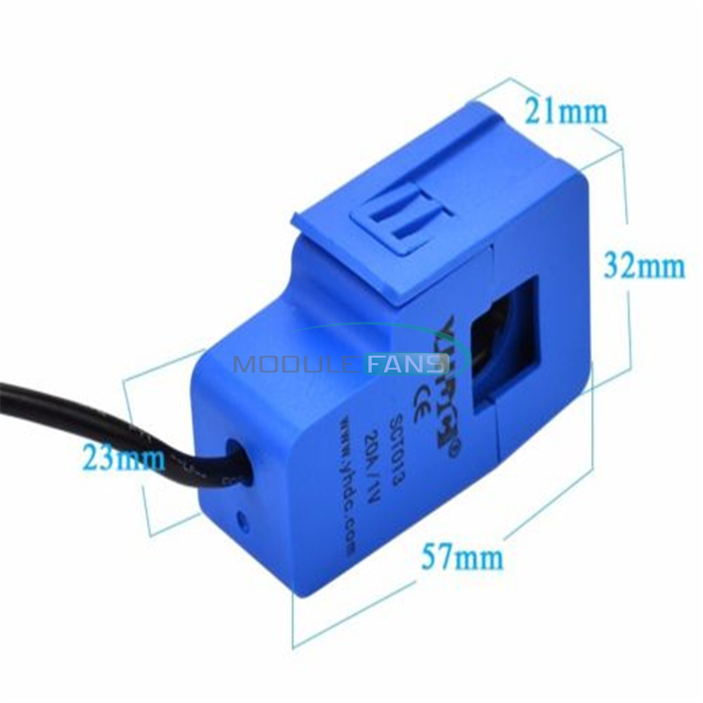 SCT-013-020 20A Non-invasive AC current sensor Split Core Current ...