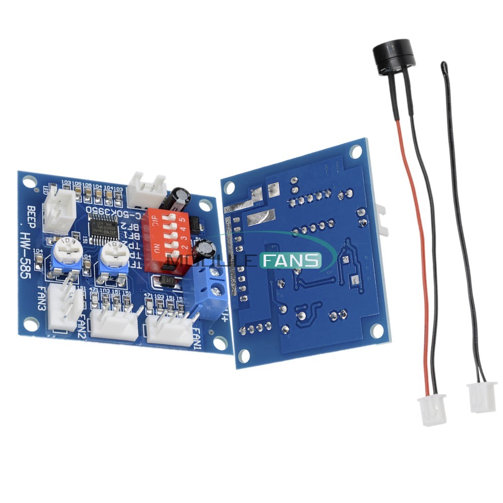 12V PWM PC CPU Fan Temperature Control Speed Controller Module High