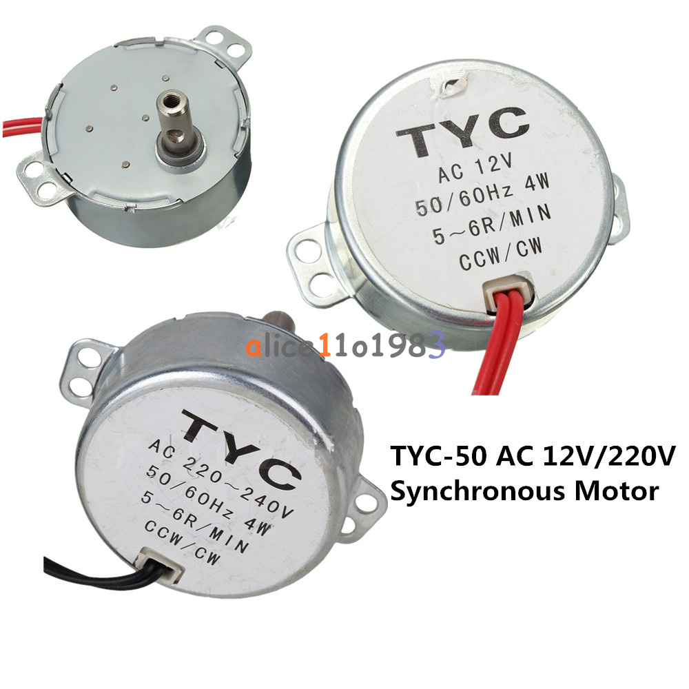 Tyc 220v 5 6rpm 50 60hz 4w Cw Ccw Synchronous