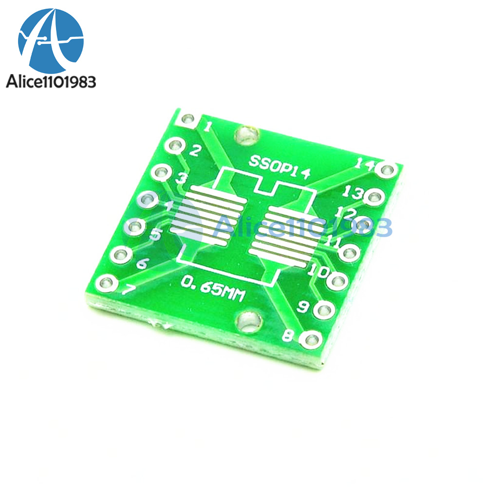 50PCS IC SOP14 SSOP14 TSSOP14 DIP 0.65//1.27//2.54mm Adapter PCB Board Converter