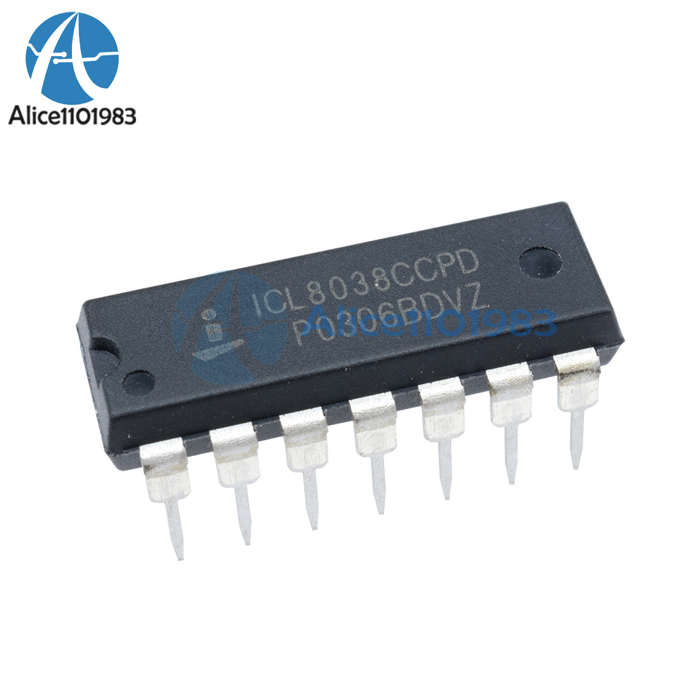 5PCS ICL8038 ICL8038CCPD INTERSIL IC OSCILL GEN//VOLT CONTROL 14DIP NEW