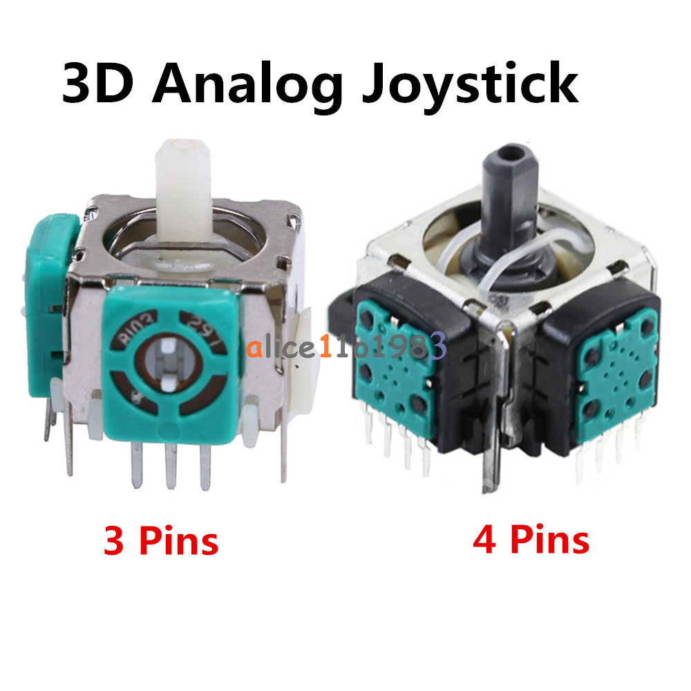 Original Replacement 3D Analog Joystick 3 Pins/4 Pins For Sony