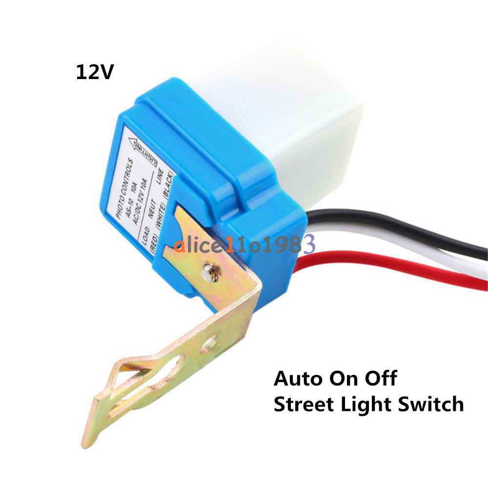 AS-10 Auto On Off Street Light Switch Photo Control Sensor 12V 10A 50-60HZ ki