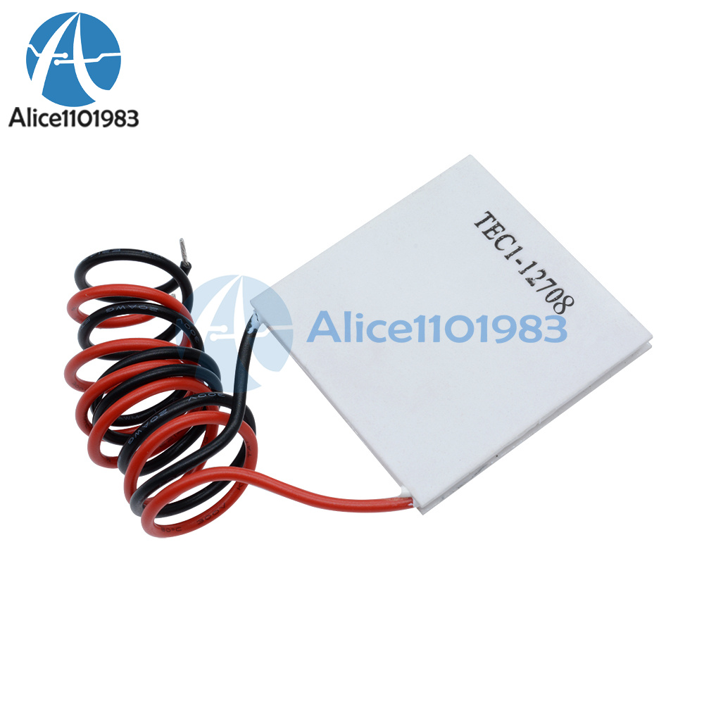 2PCS TEC1-12708 Dissipateur de chaleur Thermoelectric Cooler Cooling Peltier Plate Module