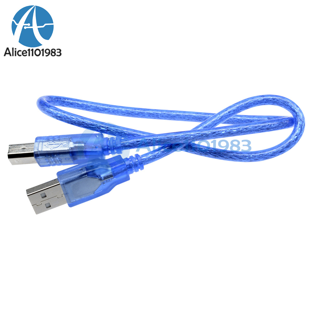 30CM 1x ca Blue Short USB 2.0 A Male to Mini 5 Pin B Male Data Charging Cable