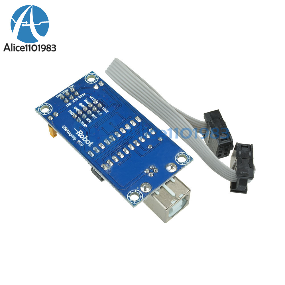 2PCS USBTiny USBtinyISP AVR ISP programmer Arduino bootloader Meag2560 uno r3 UK