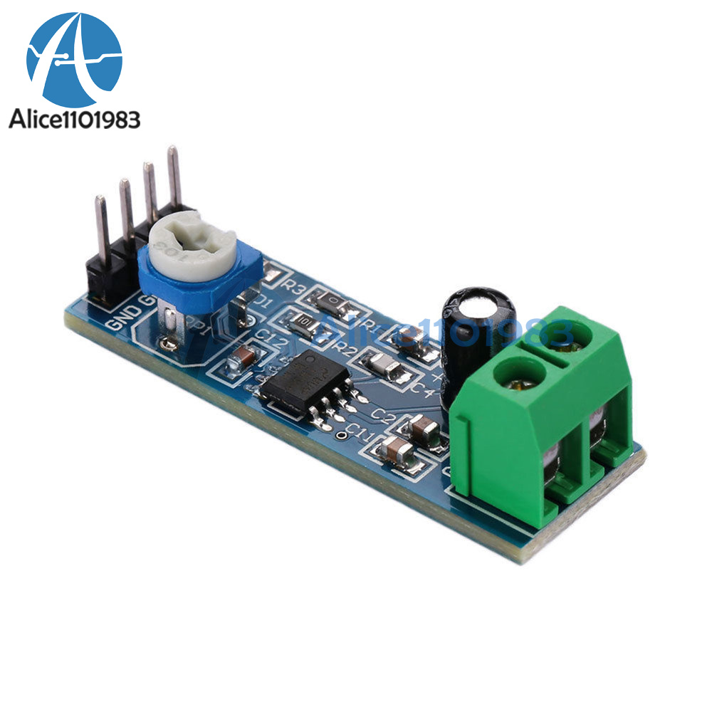 2PCS 200Times gain 5V12V LM386 Audio Amplifier Module 10K Adjustable