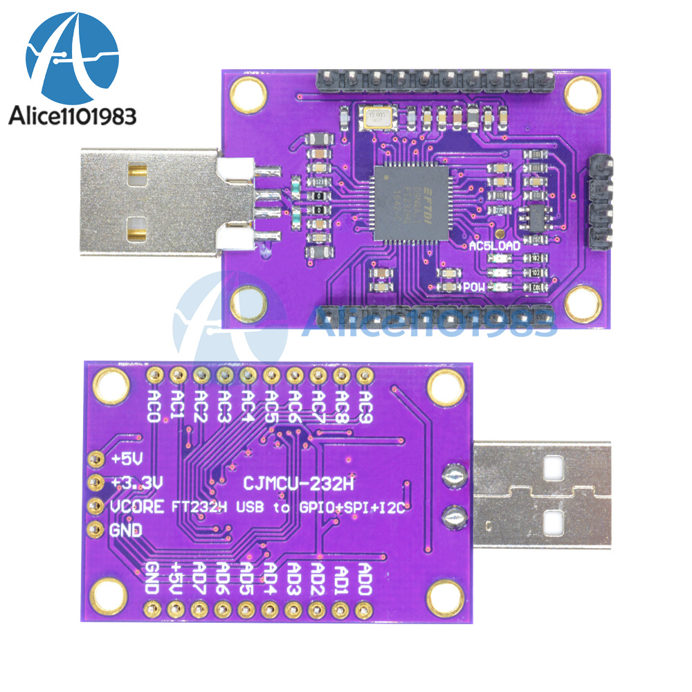 CJMCU FT232H High-Speed Multifunction USB to JTAG UART/ FIFO SPI/ I2C ...