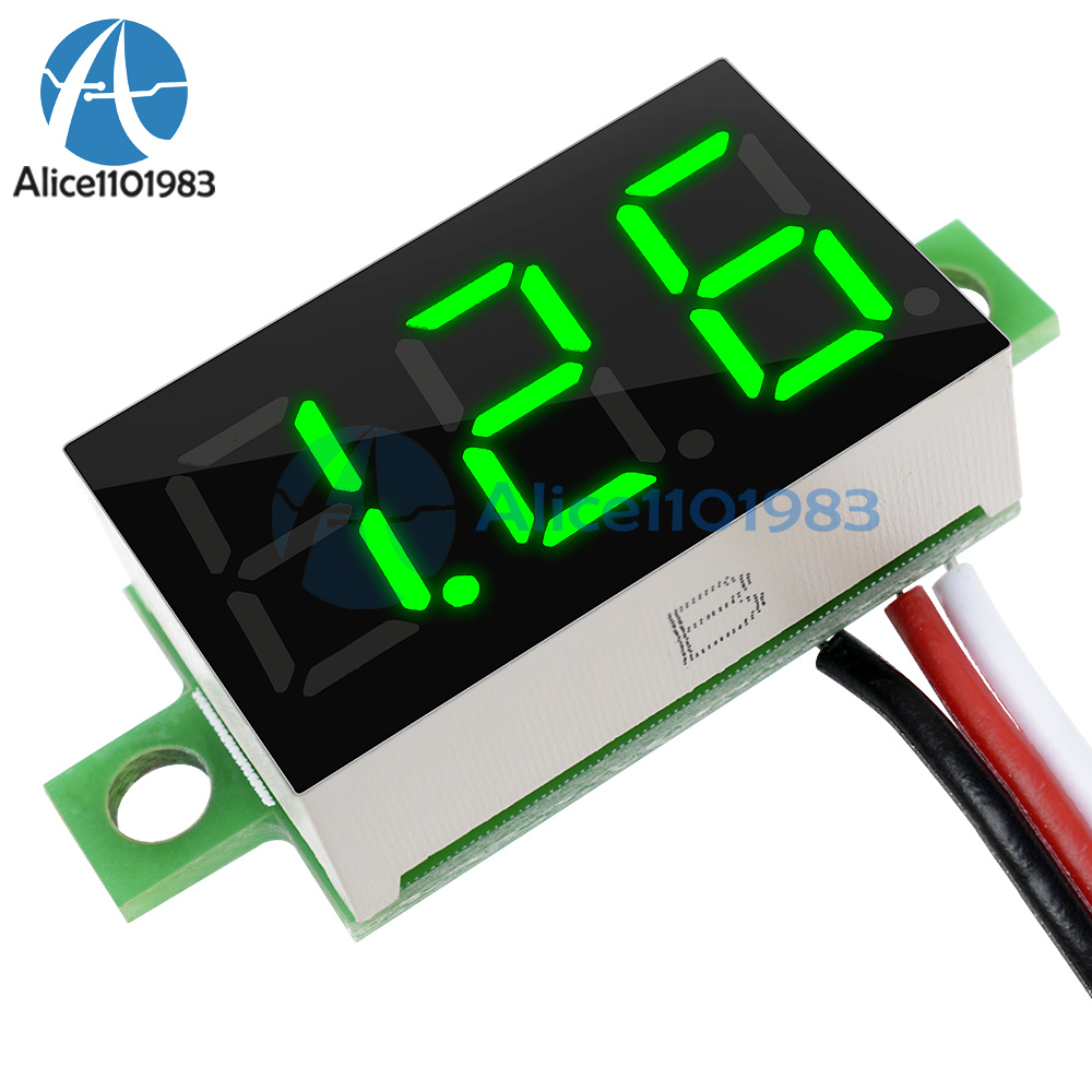 DC 0-30V Yellow LED Panel Meter Digital Voltmeter