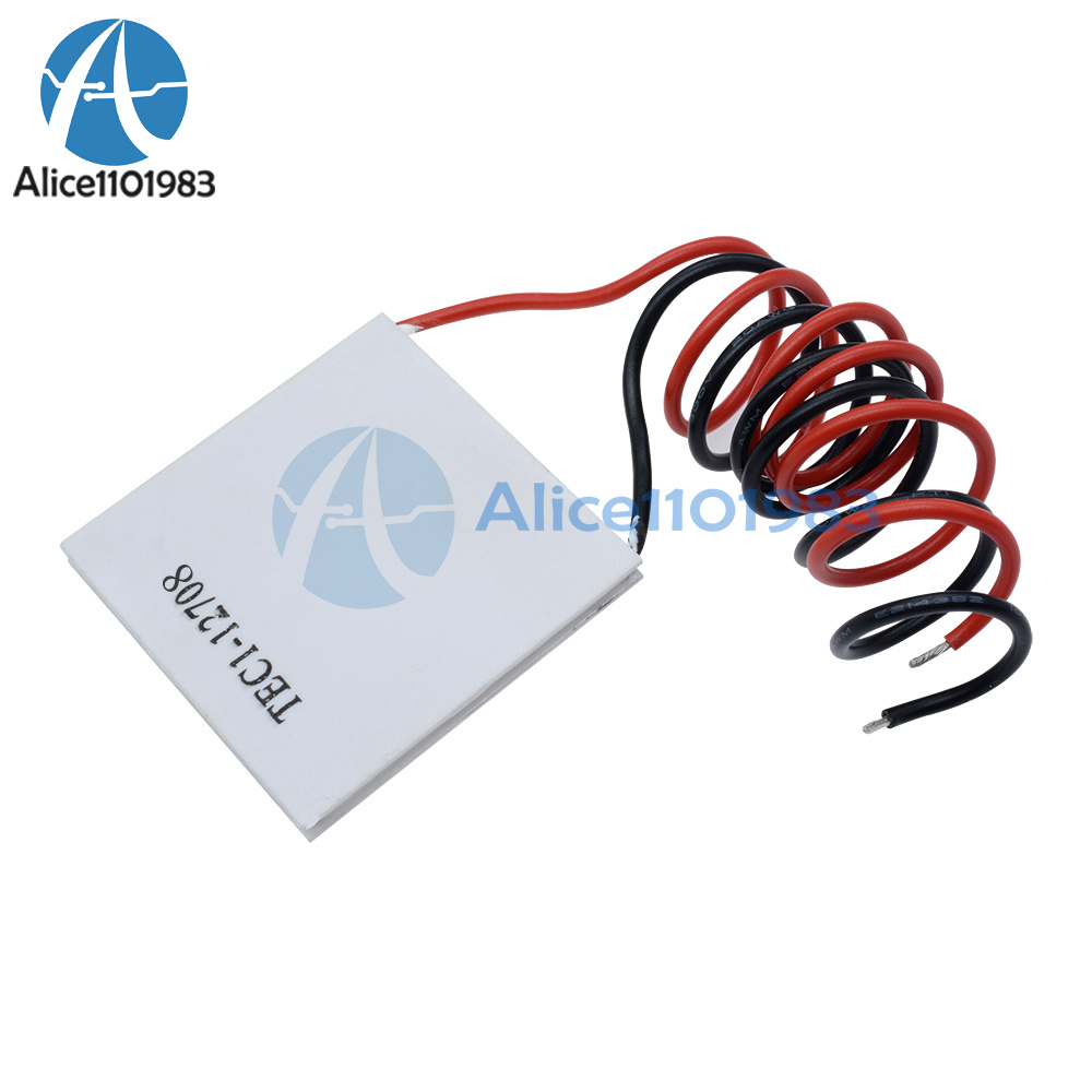 2PCS TEC1-12708 Dissipateur de chaleur Thermoelectric Cooler Cooling Peltier Plate Module