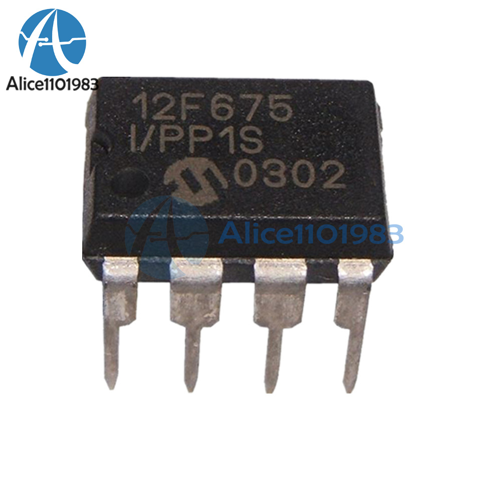 MICROCHIP IC 8BIT FLASH MCU 12F675 DIP8 PIC12F675-I//P