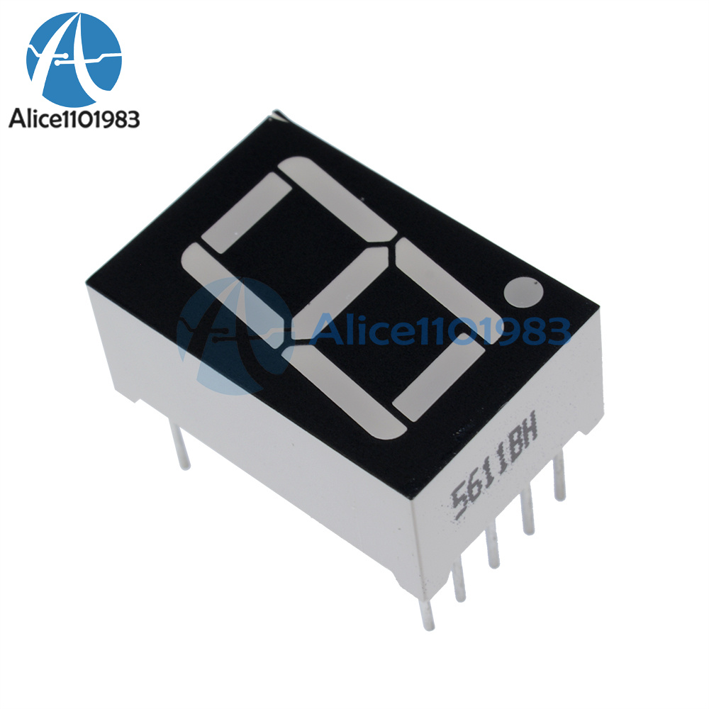 10PCS 0.56 inch 1 digit Red Led display 7 segment Common Anode NEW