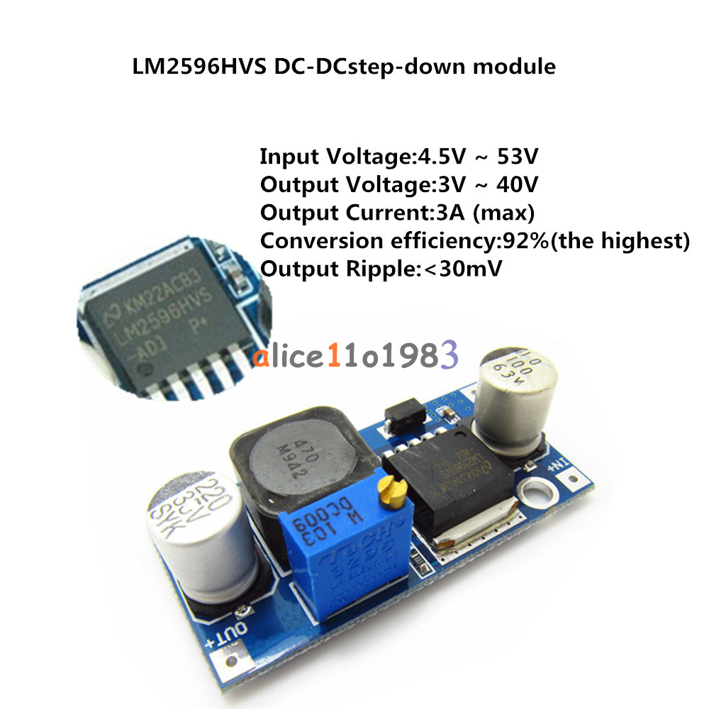 5PCS LM2596HVS LM2596HV DC-DC Adjustable Step Down Buck Converter Power ...