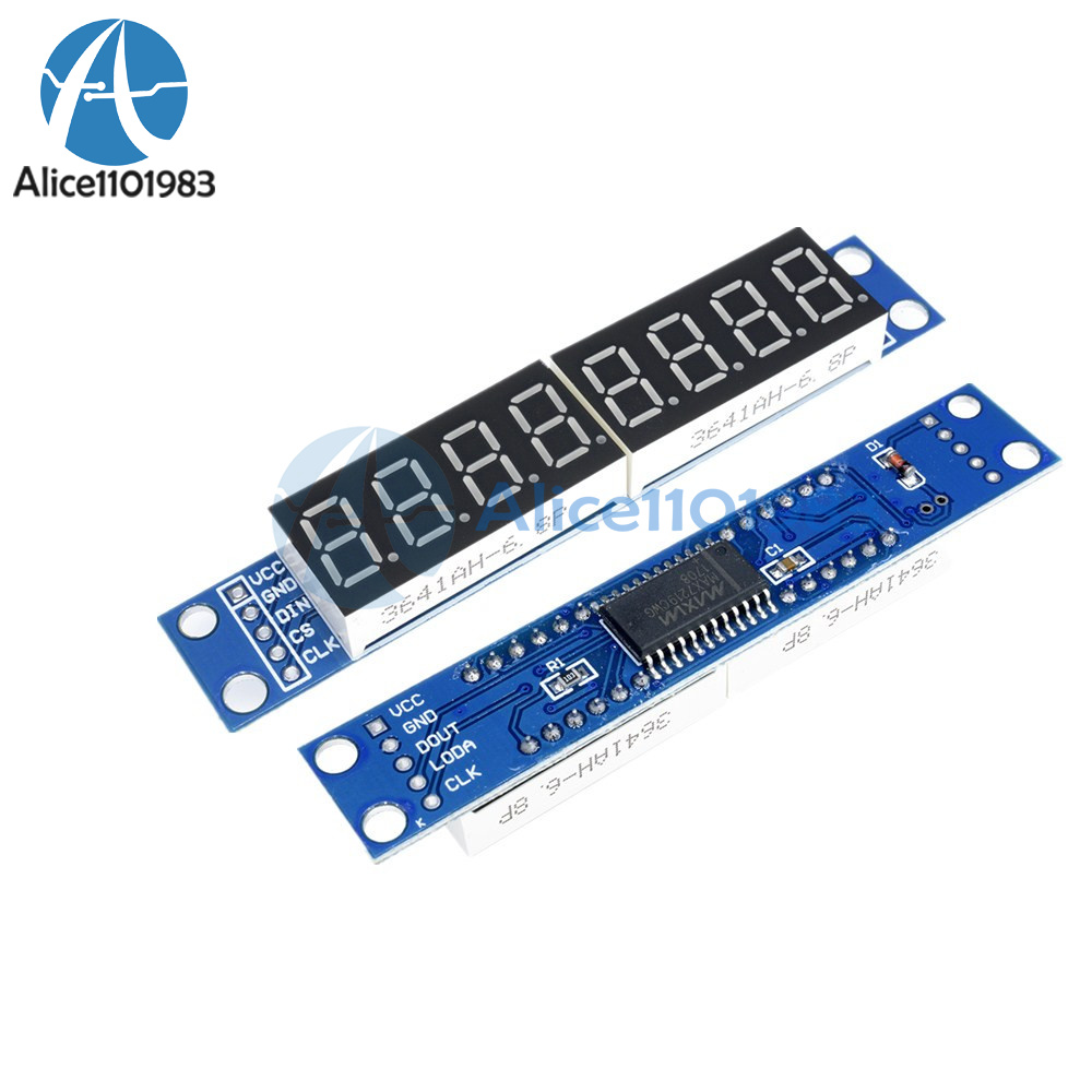 MAX7219 LED Dot Matrix 8-Digit Digital Tube Display Control Module For Arduino