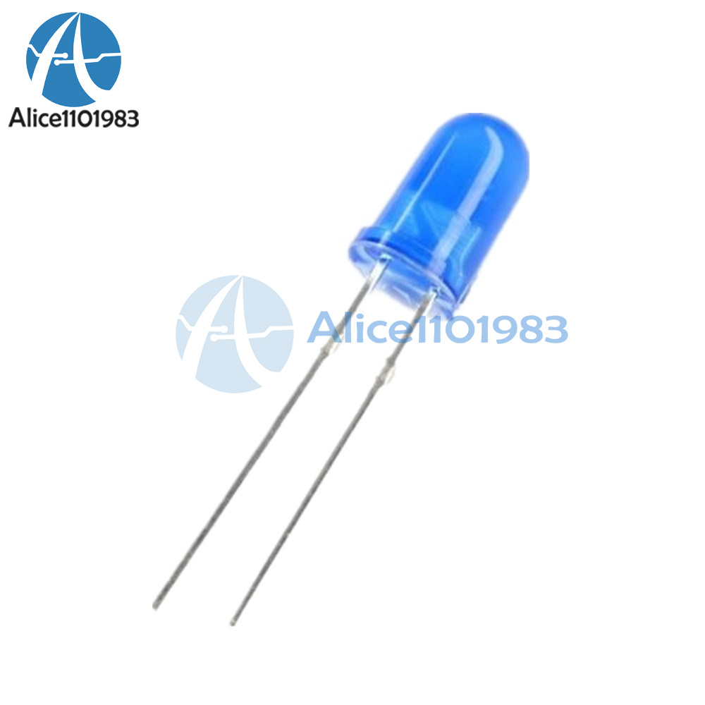 100Pcs LED DIFFUSED F5 5MM BLUE COLOR BLUE LIGHT Super Bright Bulb Lamp