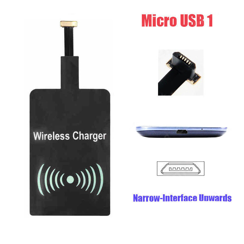 Universal Qi Wireless Charger Receiver Charging Adapter