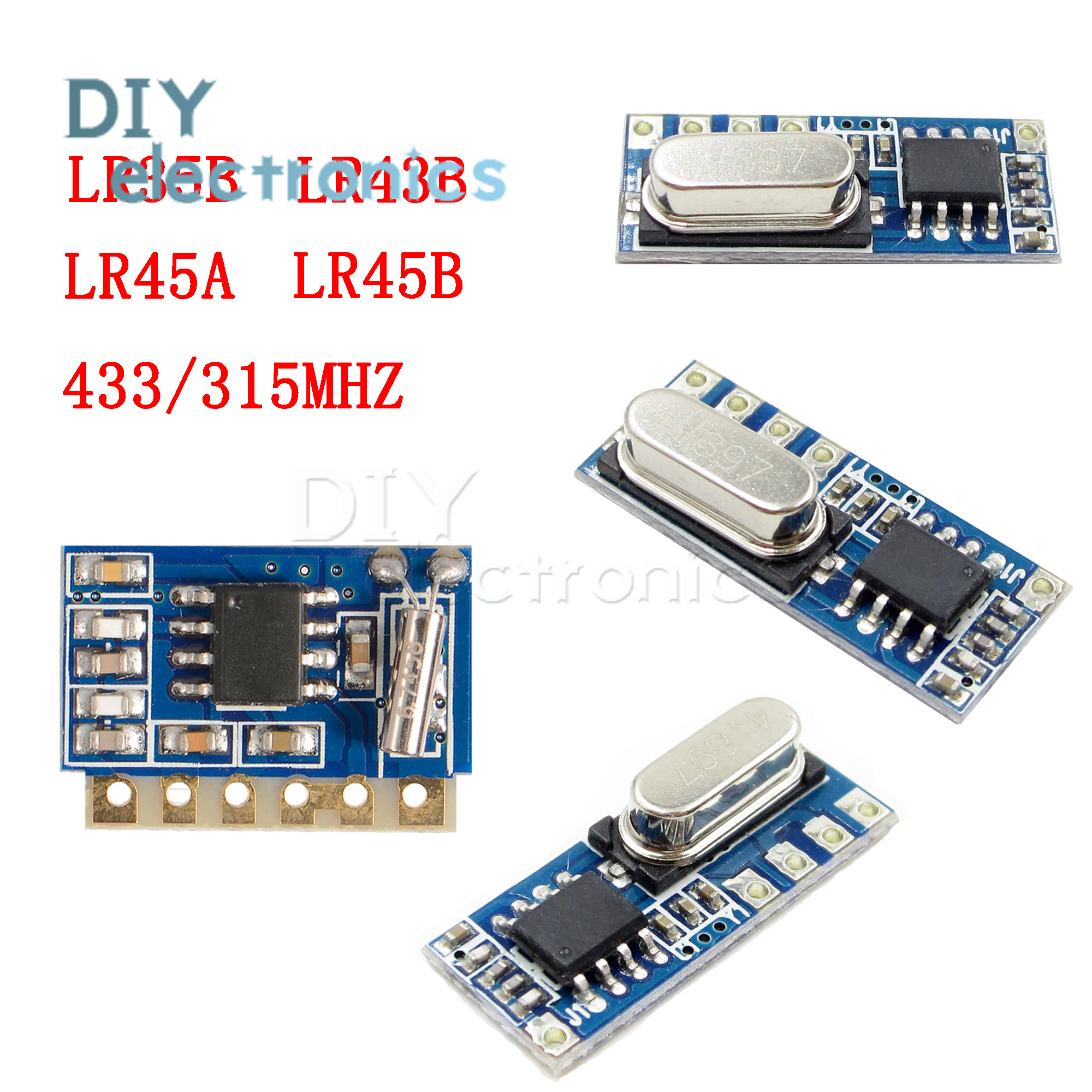 LR35B LR33B LR45A LR45B 315//433MHz Superheterodyne Wireless Receiver Module US