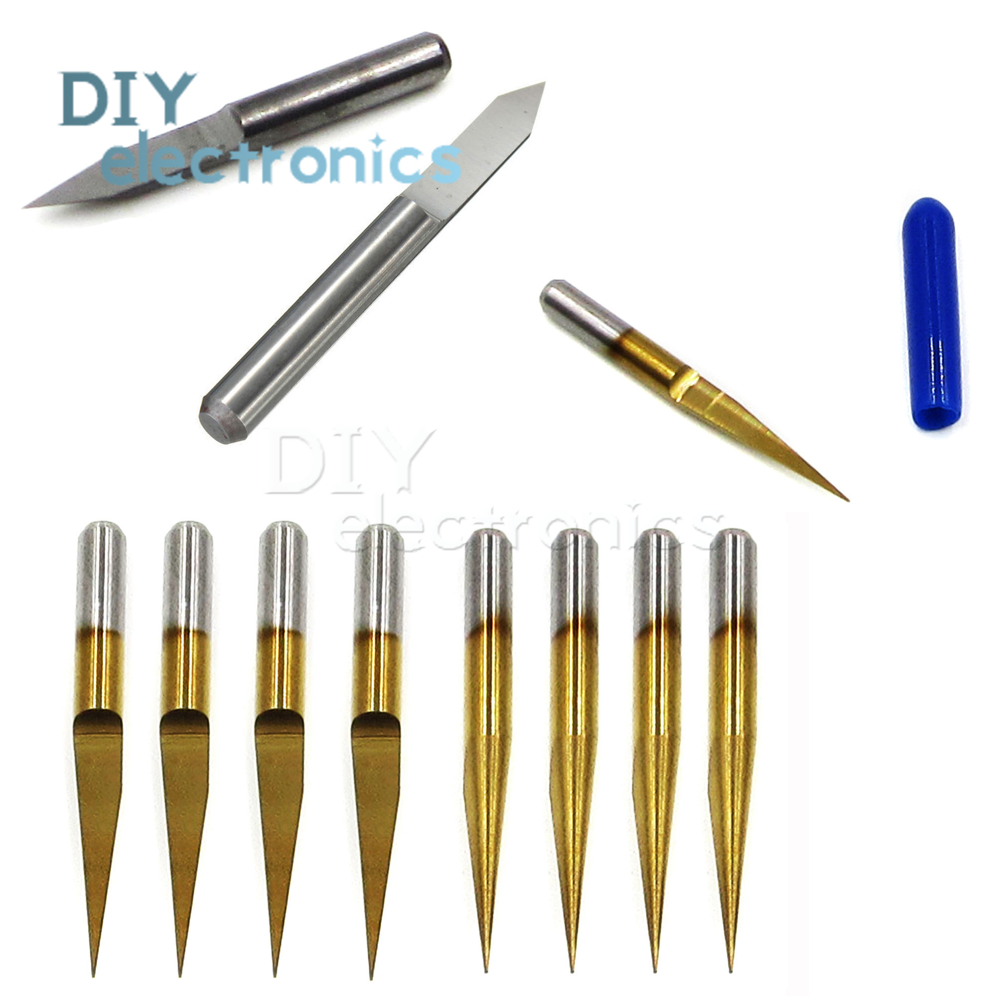 3.175mm Carbide PCB Engraving Bits CNC Router Tool 0.1mm VShap US eBay