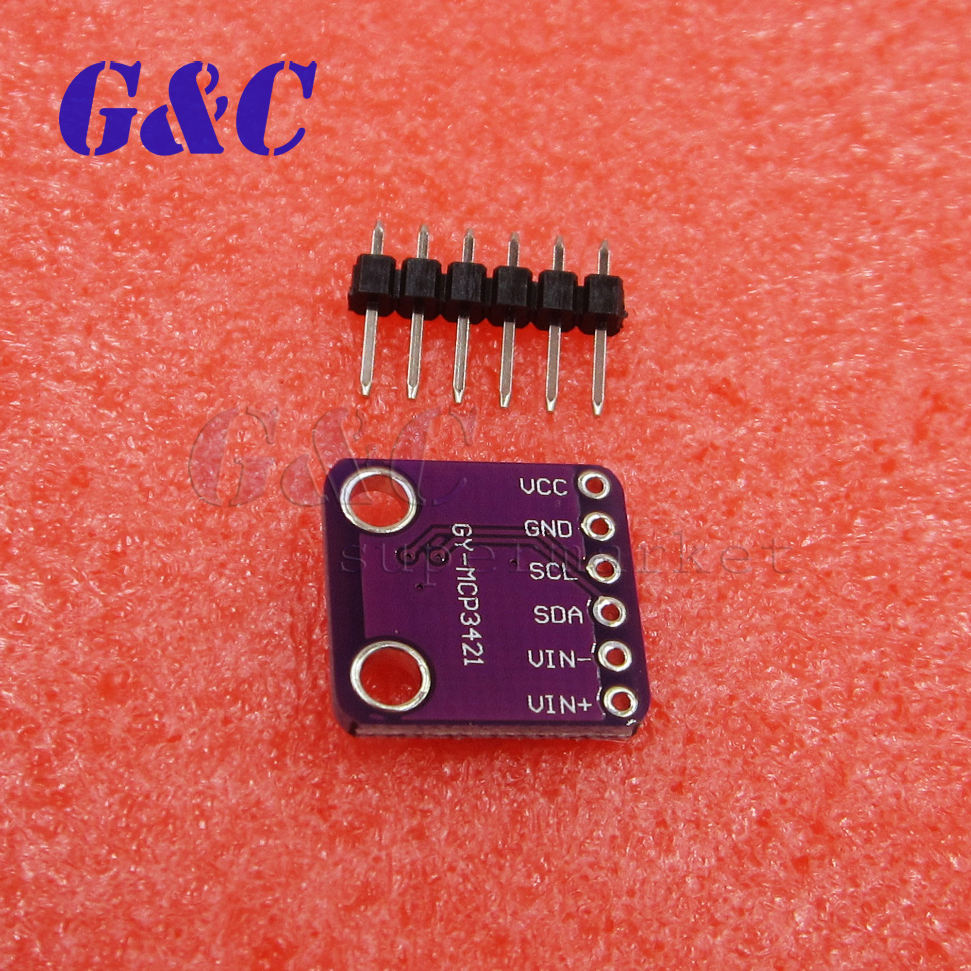 I2C MCP3421 SOT23-6 delta-sigma ADC Evaluation Board for PICkit Serial Analyzer