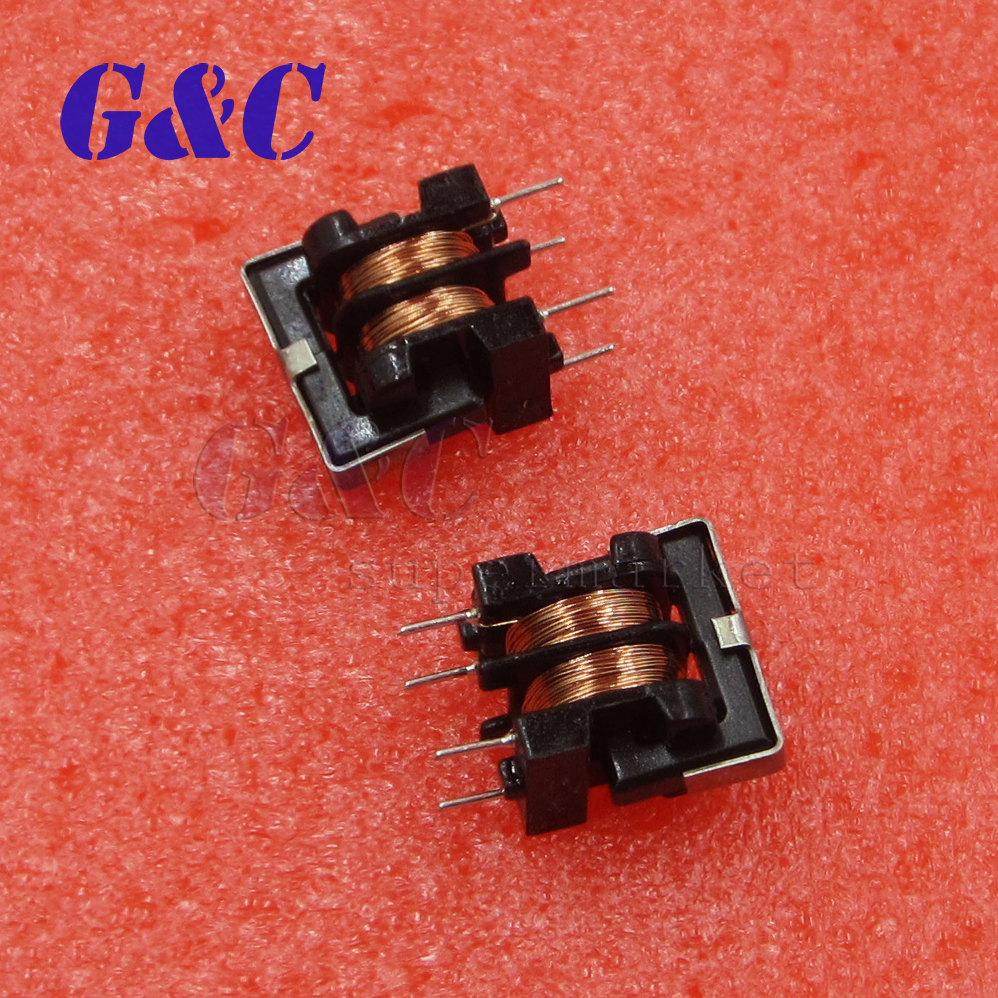 10//20PCS UU9.8 UF9.8 50mH 50MH Pitch 7*8mm Common Mode Choke Inductor Filter