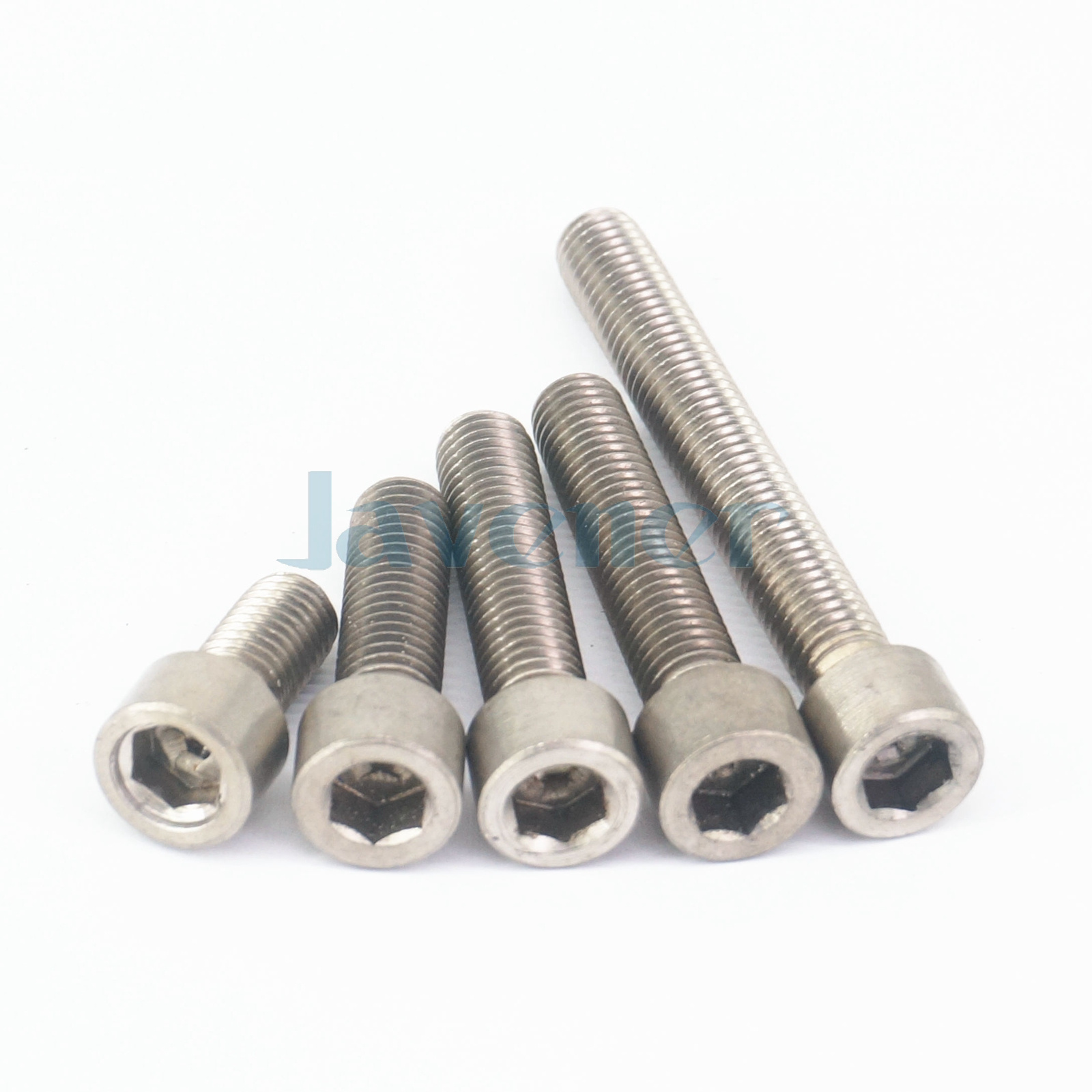 5pcs M10x1.5 15mm120mm GR2 Titanium Hex Socket Head Cap Screw Bolts