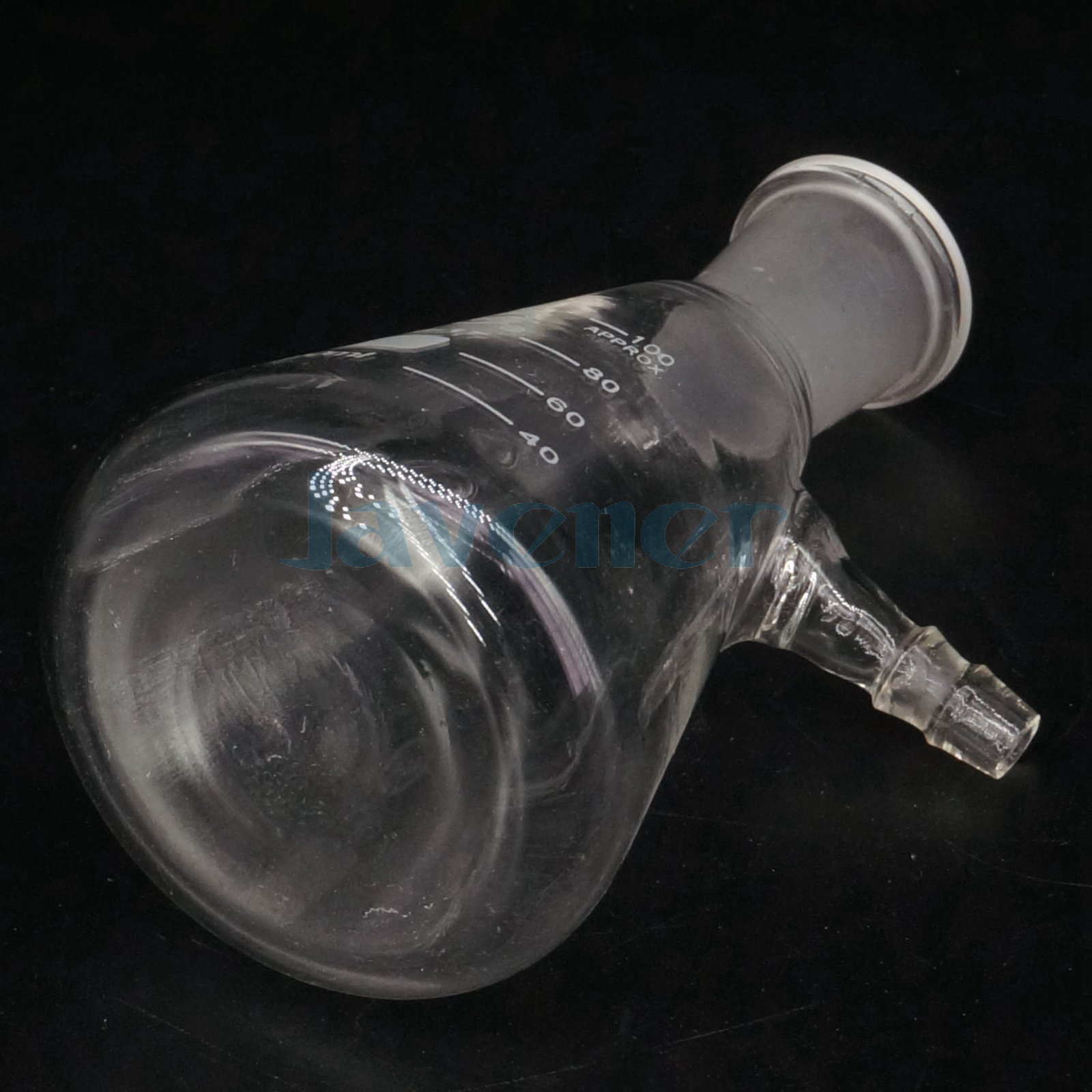 100ml 19/26 Ground Joint Conical Filter Flask with Side Arm Lab