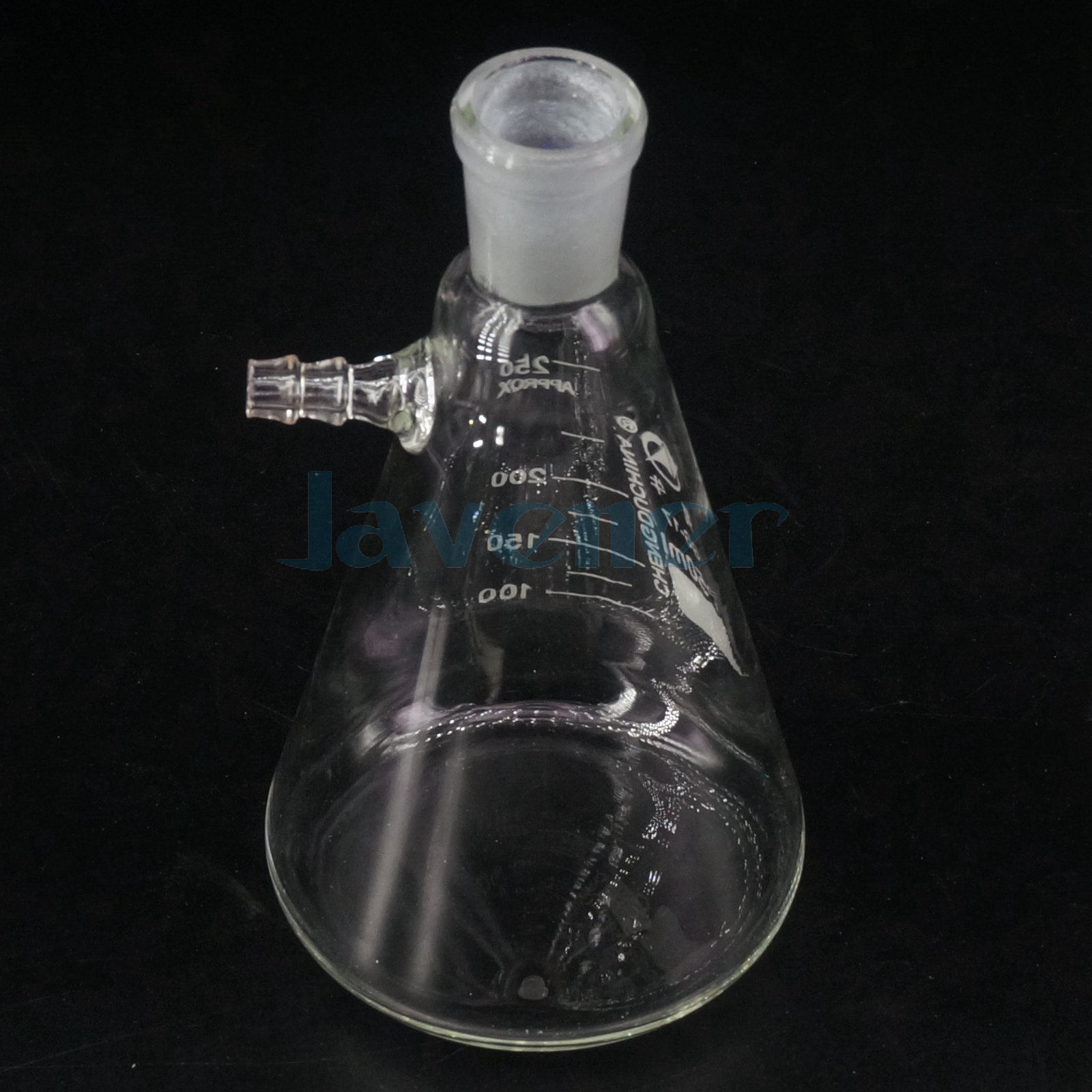 250ml 19/26 Ground Joint Conical Filter Flask with Side Arm Lab