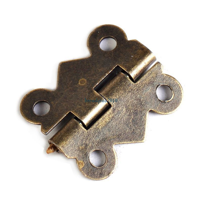 20/40 Antique Brass Jewelry Box Hinge Butterfly Small Hinge 20x17mm