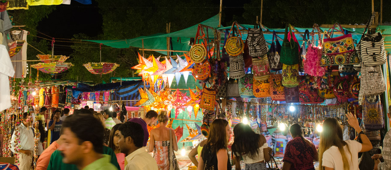 Shopping at Arpora Saturday Market
