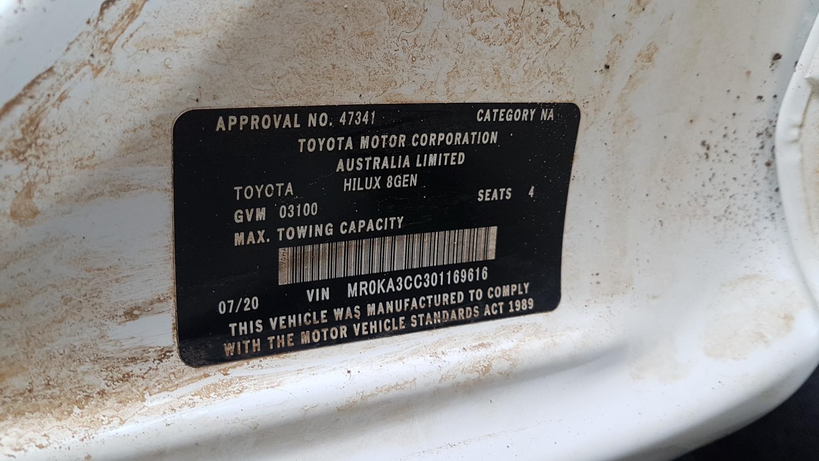 2020 Toyota Hilux Abs Pump/Modulator View Auto part Abs Pump/Modulator Toyota Hilux 2020