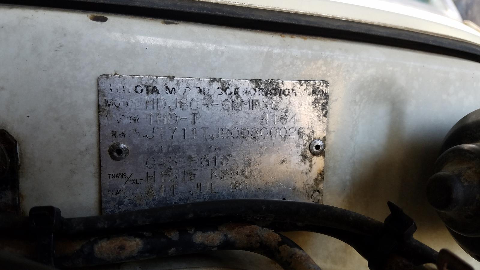 1990 Toyota Landcruiser Trans/Gearbox View Auto part Trans/Gearbox Toyota Landcruiser 1990